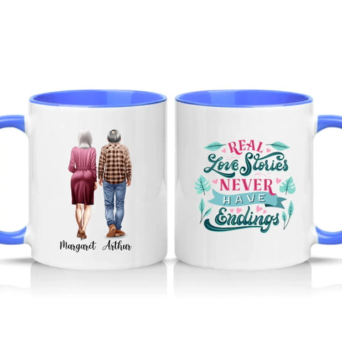 Two Tone 11oz Mug Medium Blue