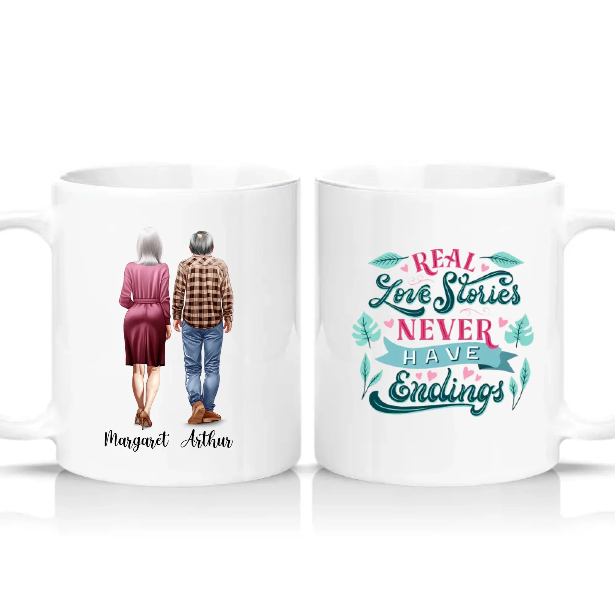 Two Tone 11oz Mug White