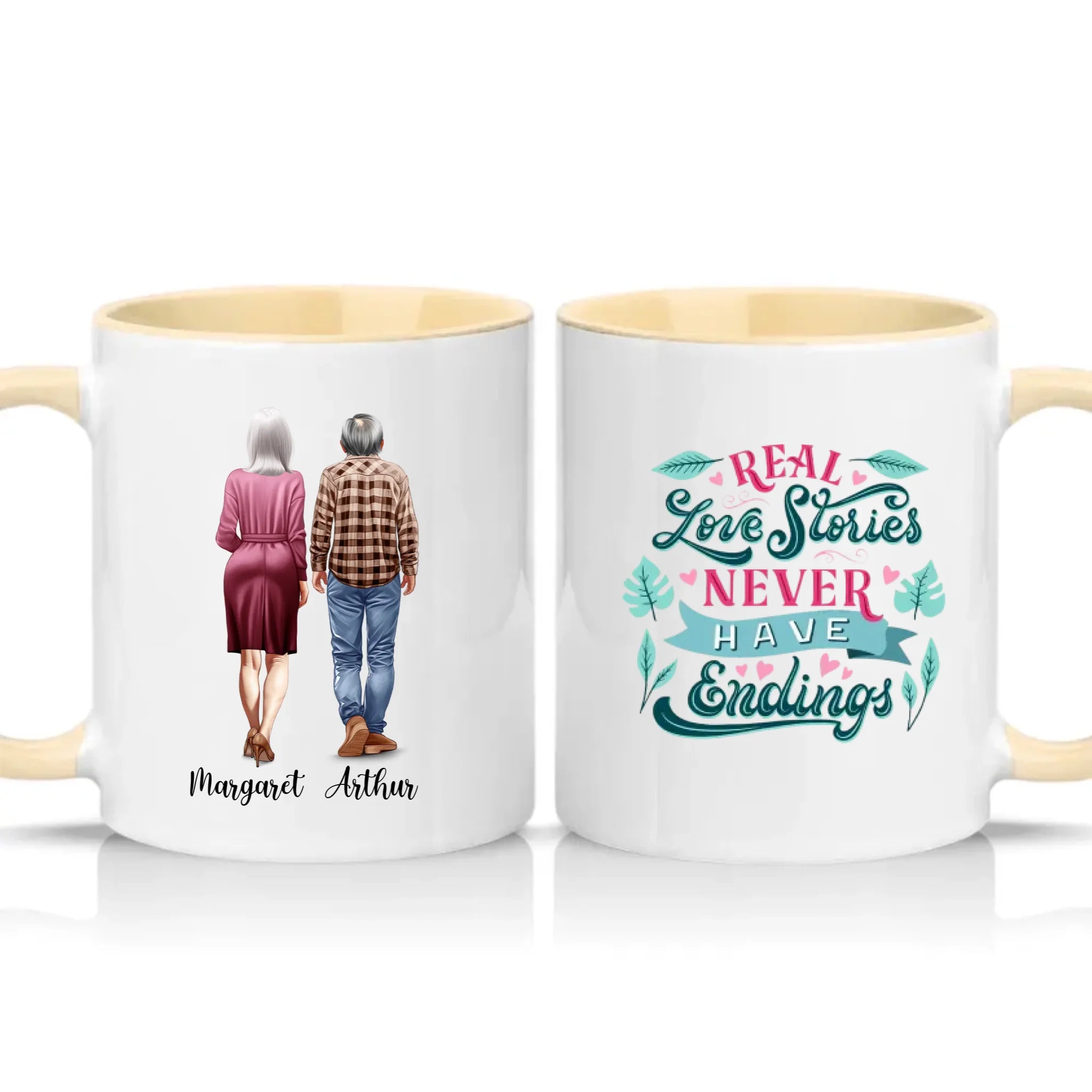 Two Tone 11oz Mug Cream