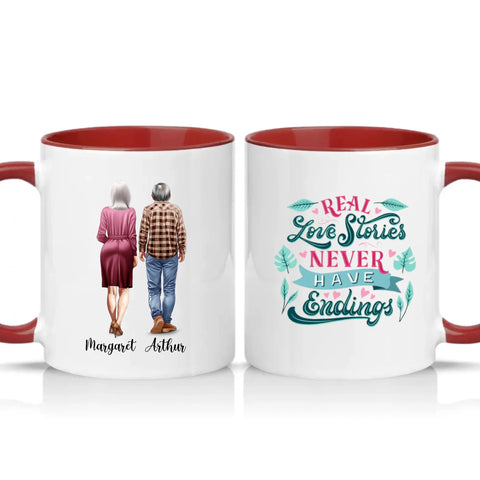 Two Tone 11oz Mug Burgundy