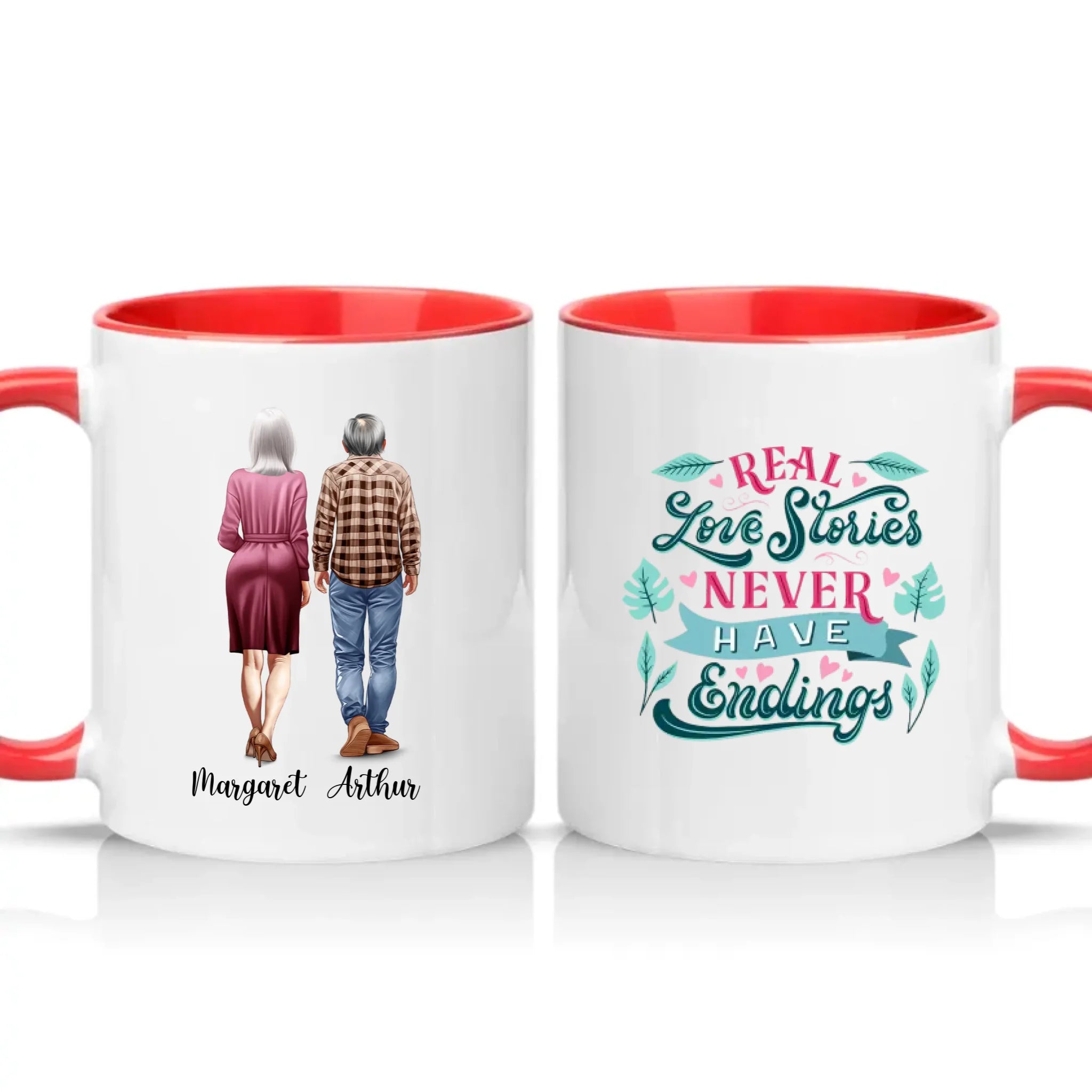 Two Tone 11oz Mug Red