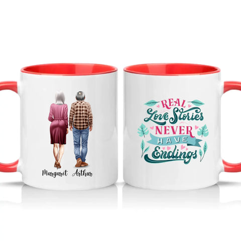 Two Tone 11oz Mug Red