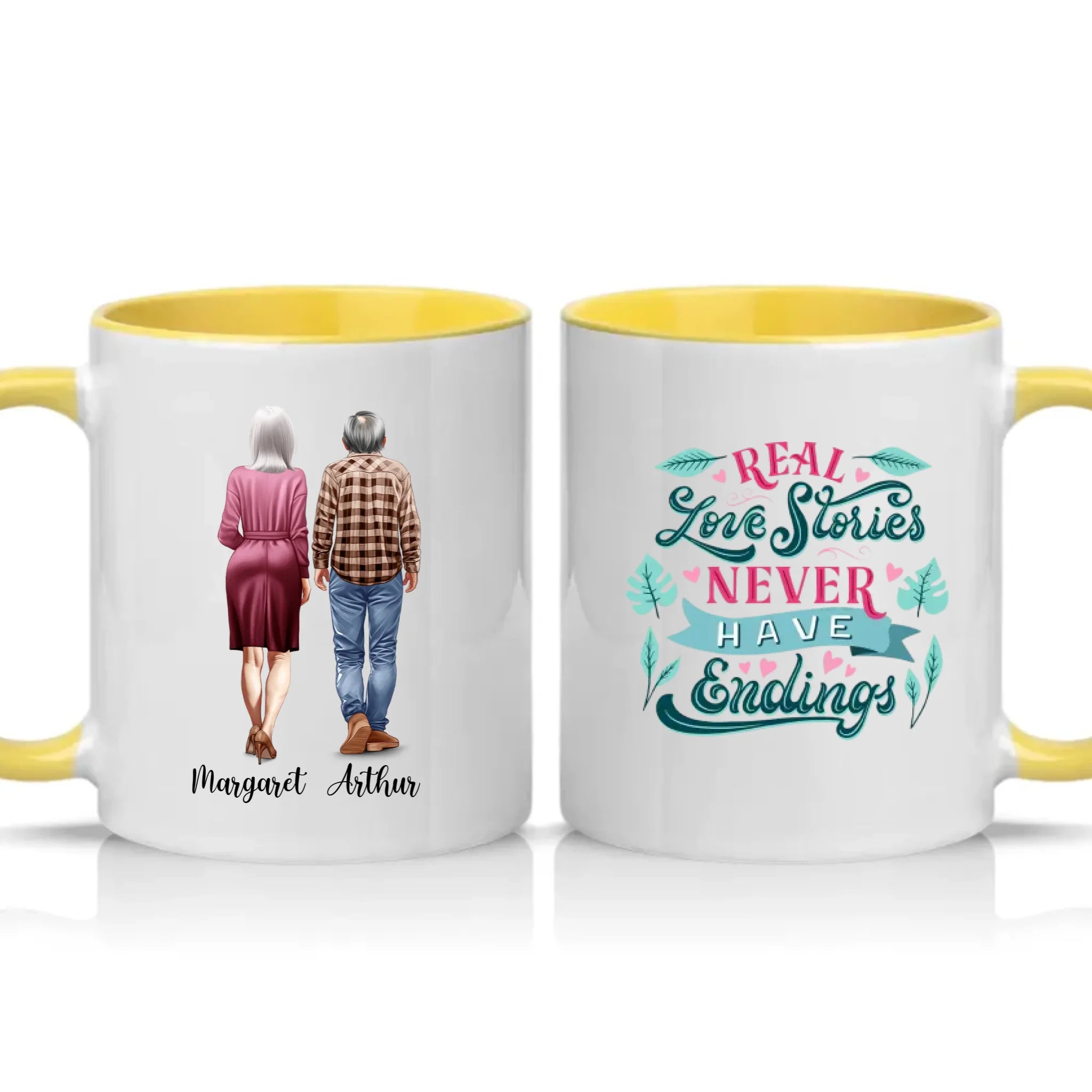 Two Tone 11oz Mug Yellow