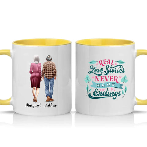Two Tone 11oz Mug Yellow