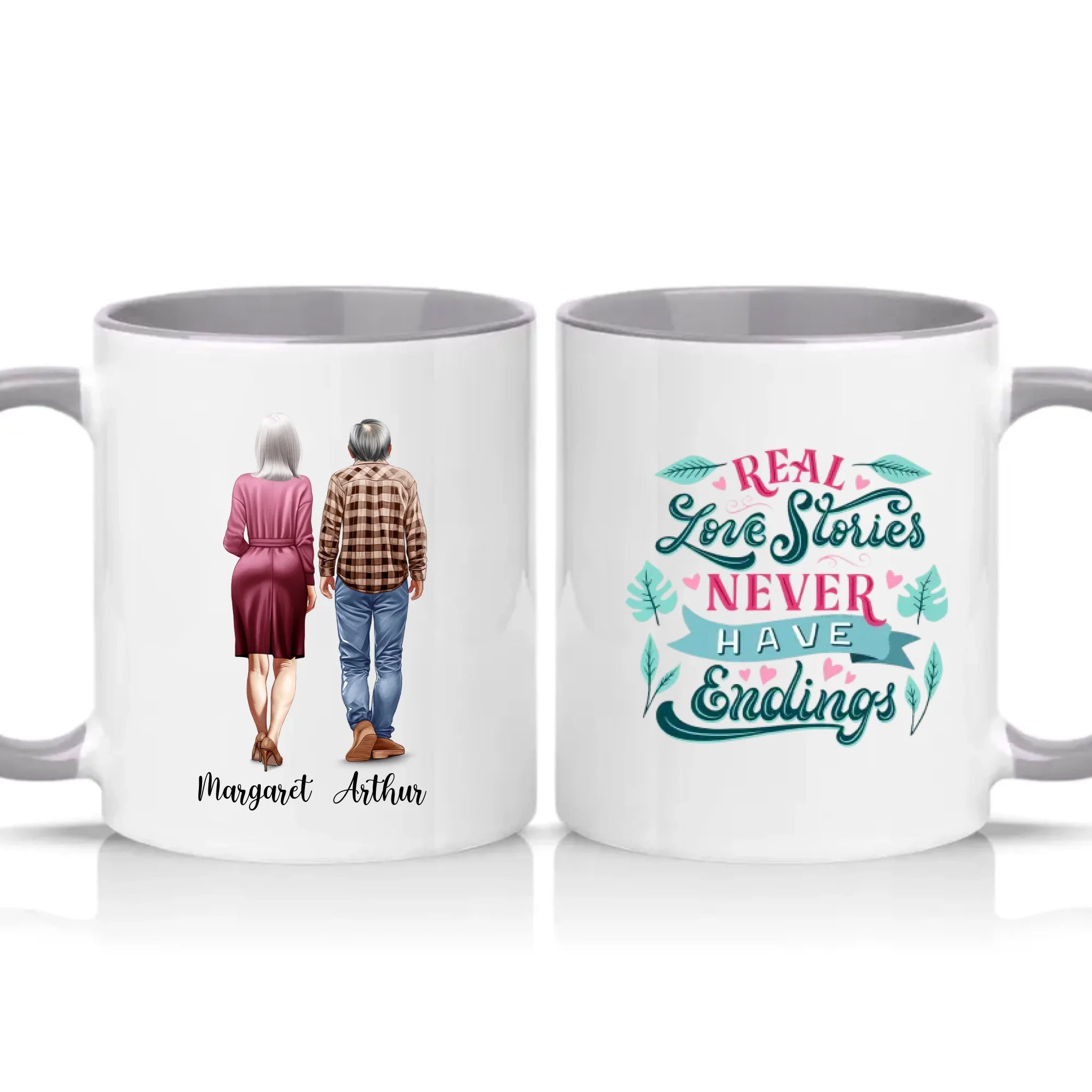 Two Tone 11oz Mug Grey