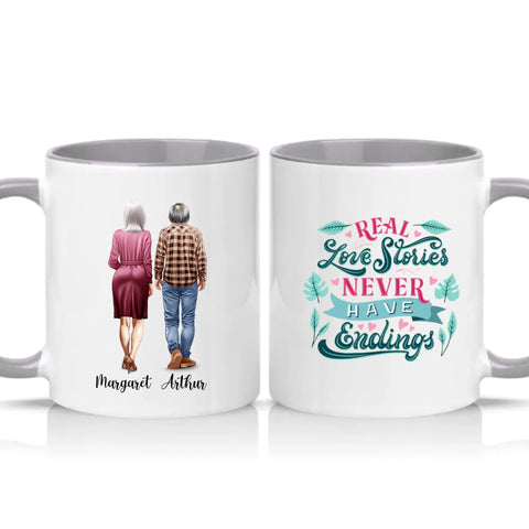 Two Tone 11oz Mug Grey
