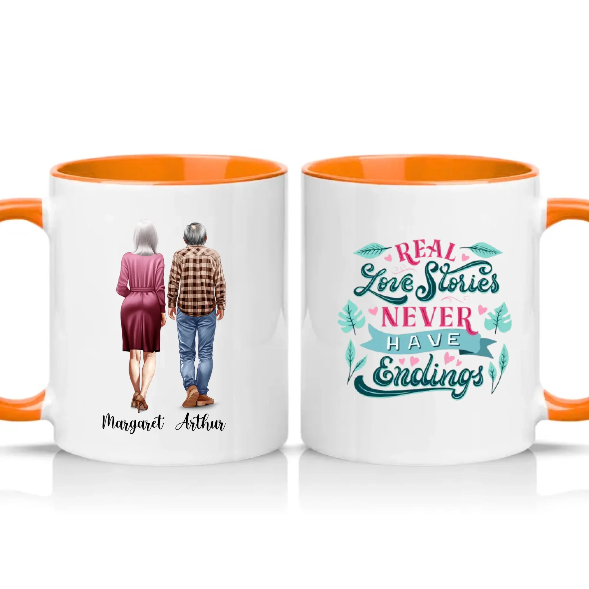 Two Tone 11oz Mug Orange