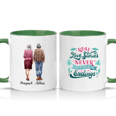 Two Tone 11oz Mug Racing Green