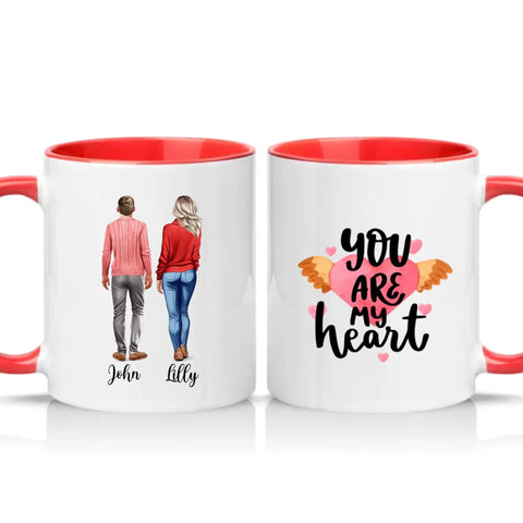 Two Tone 11oz Mug Red