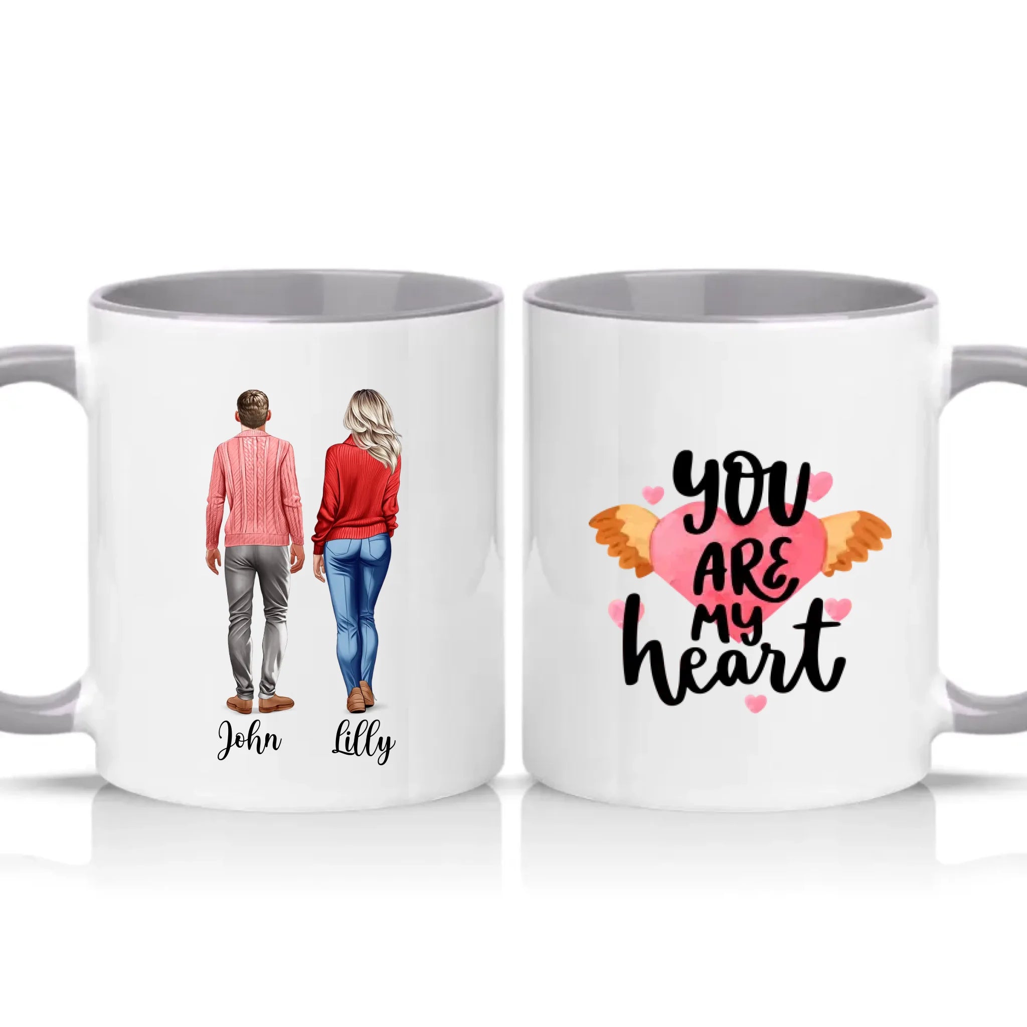 Two Tone 11oz Mug Grey