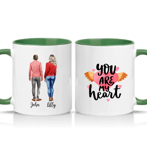 Two Tone 11oz Mug Racing Green