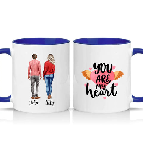 Two Tone 11oz Mug Dark Blue