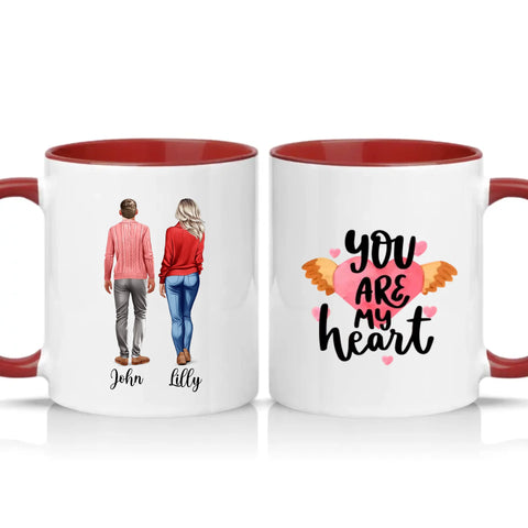 Two Tone 11oz Mug Burgundy