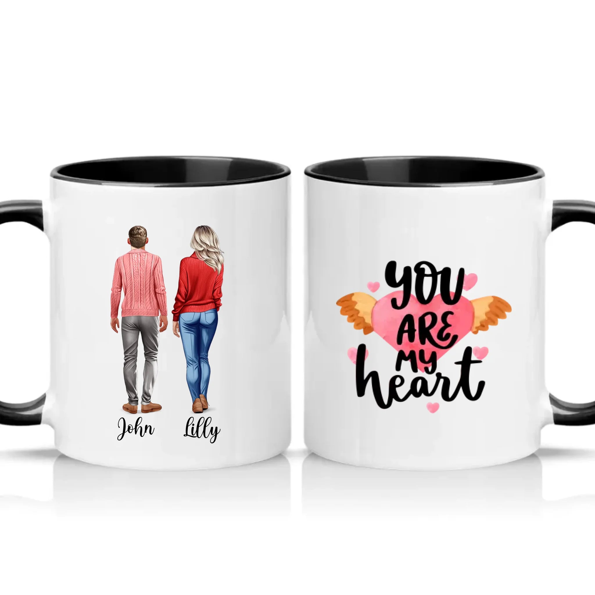 Two Tone 11oz Mug Black