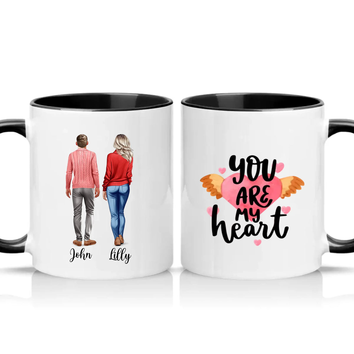Two Tone 11oz Mug Black