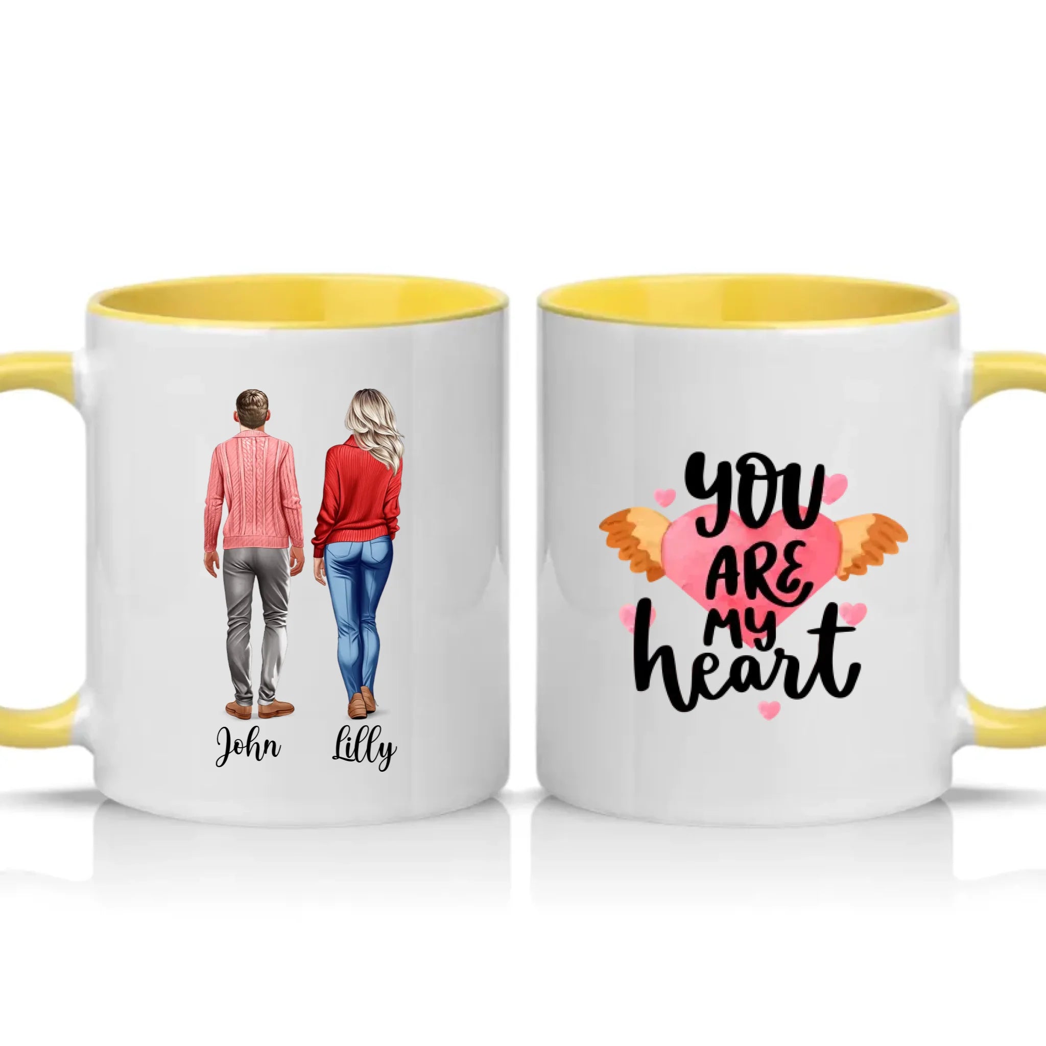 Two Tone 11oz Mug Yellow