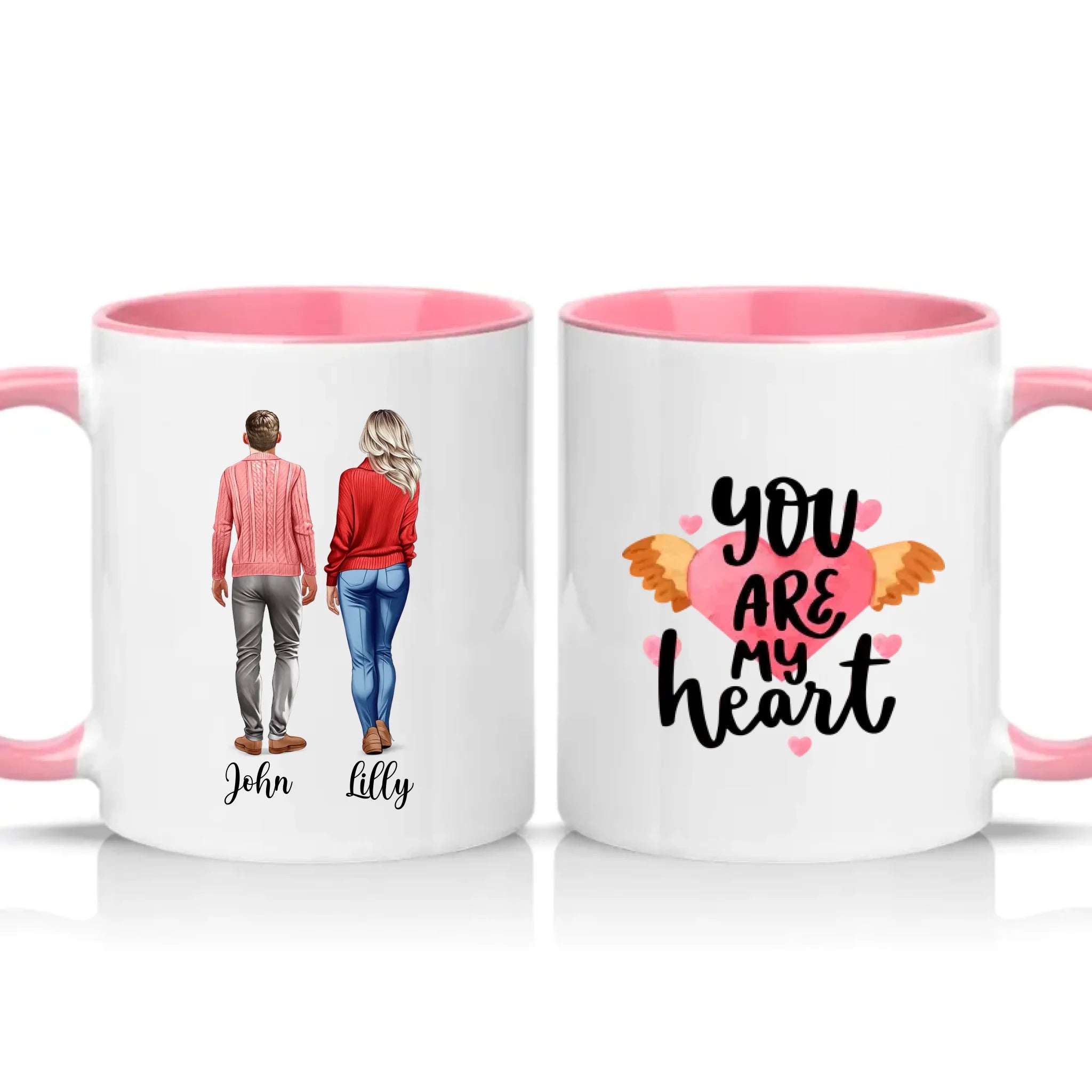 Two Tone 11oz Mug Pink