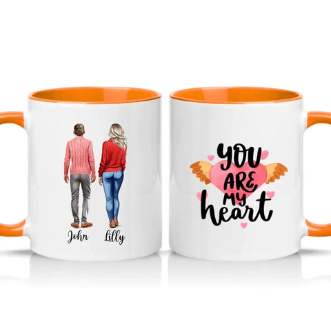 Two Tone 11oz Mug Orange
