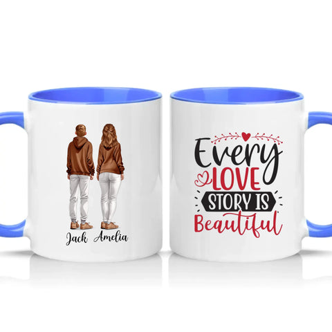 Two Tone 11oz Mug Medium Blue