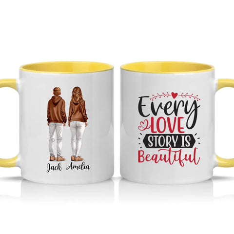 Two Tone 11oz Mug Yellow