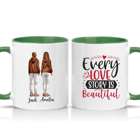 Two Tone 11oz Mug Racing Green