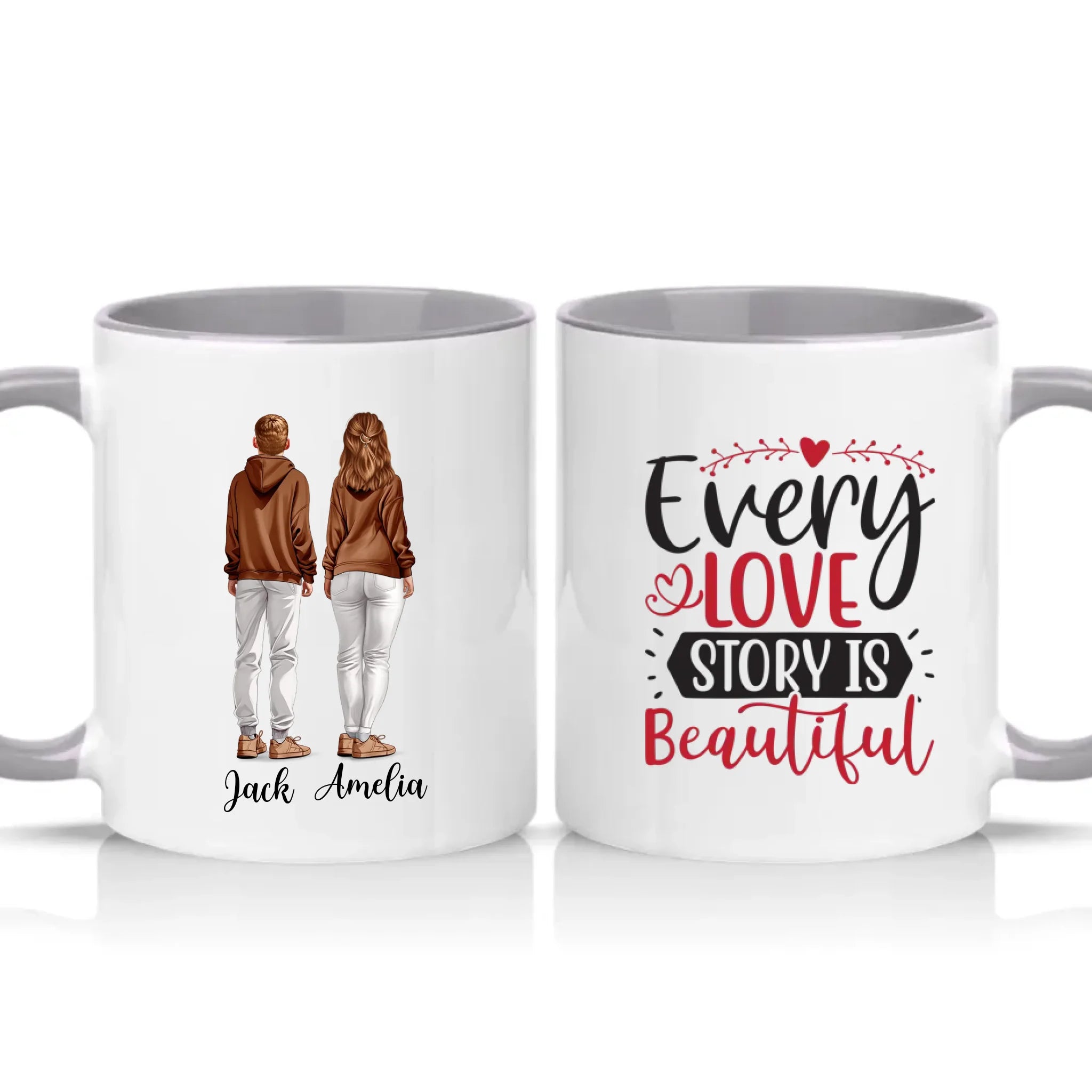 Two Tone 11oz Mug Grey