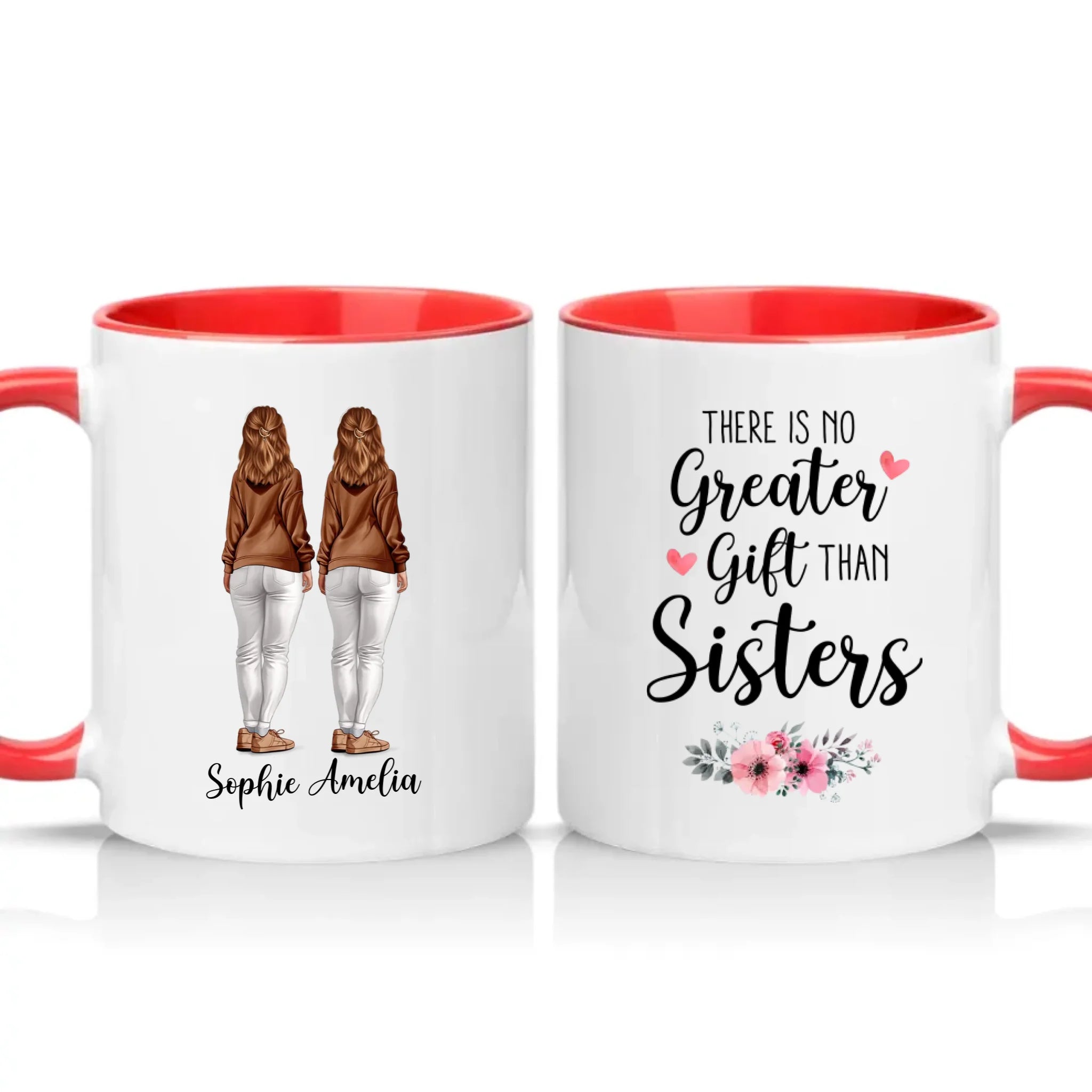 Two Tone 11oz Mug Red