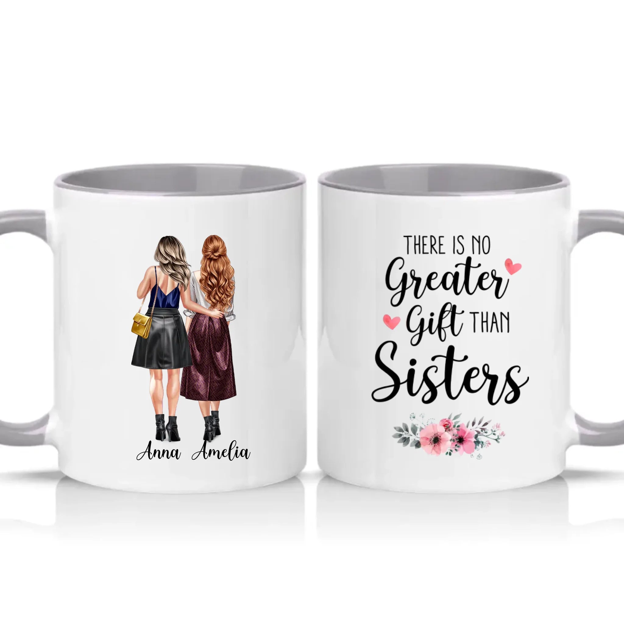 Two Tone 11oz Mug Grey