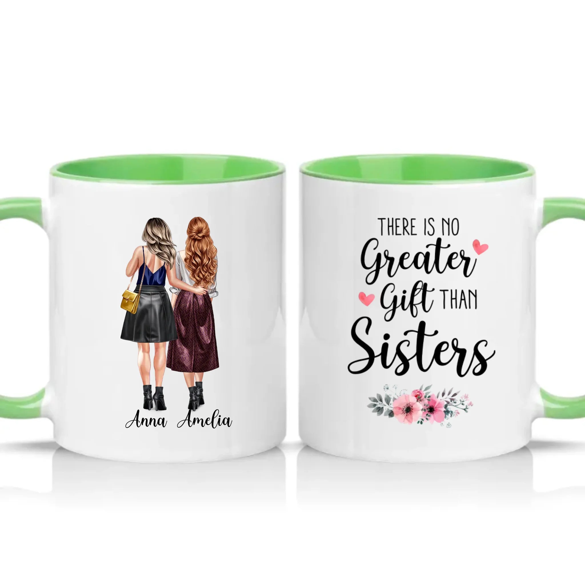 Two Tone 11oz Mug Green