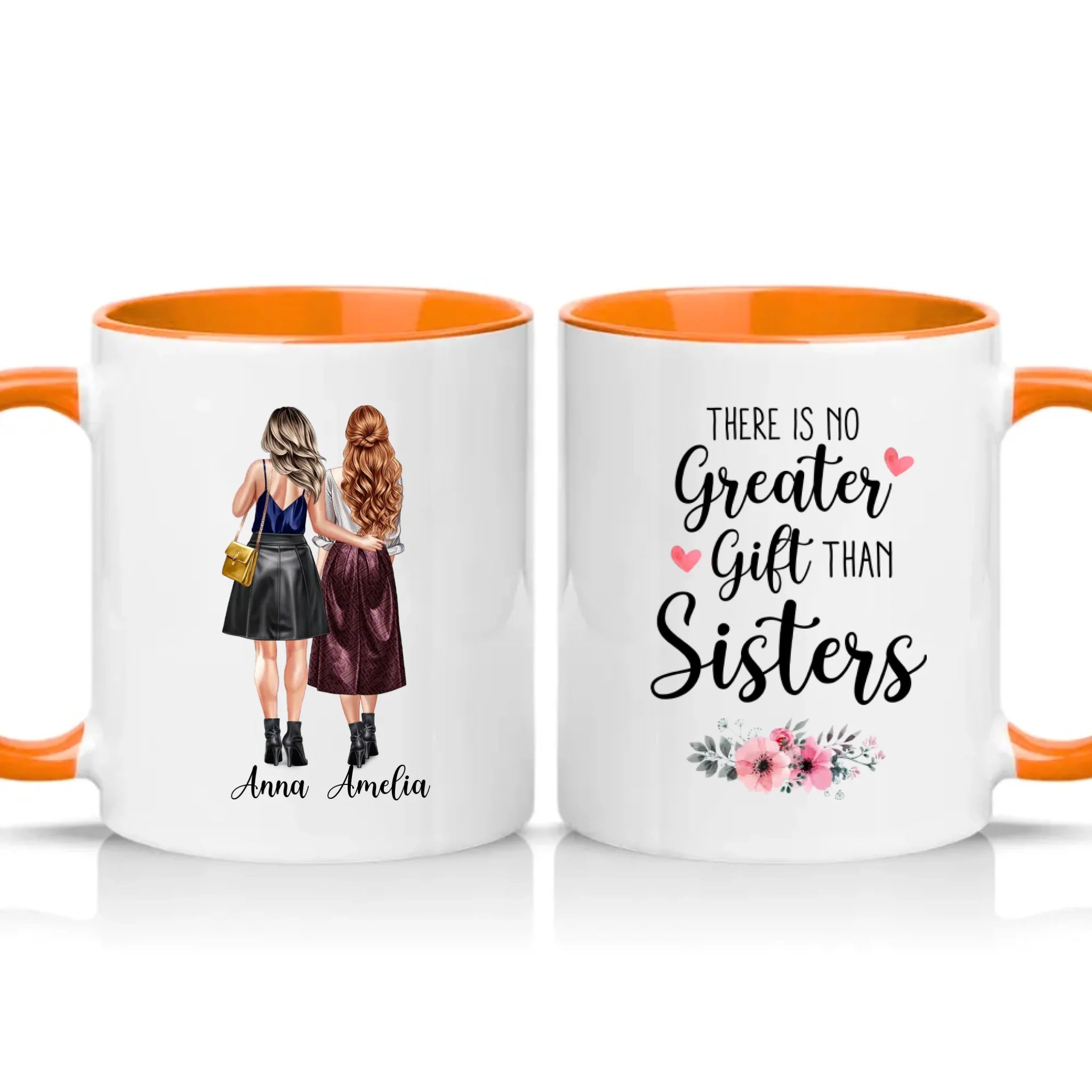 Two Tone 11oz Mug Orange