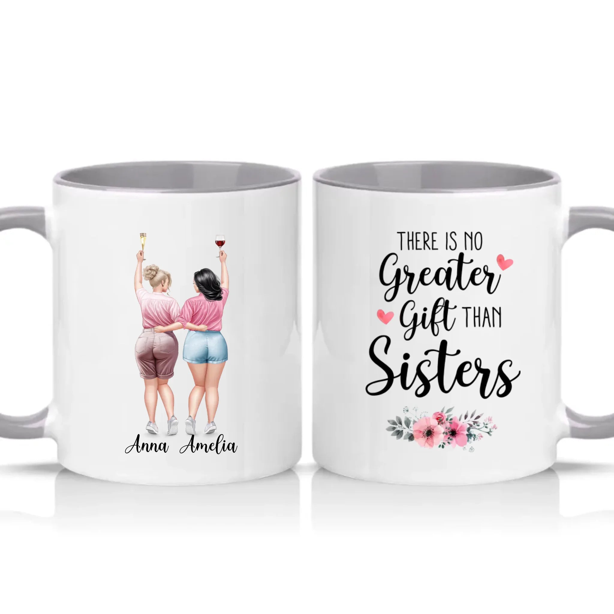 Two Tone 11oz Mug Grey