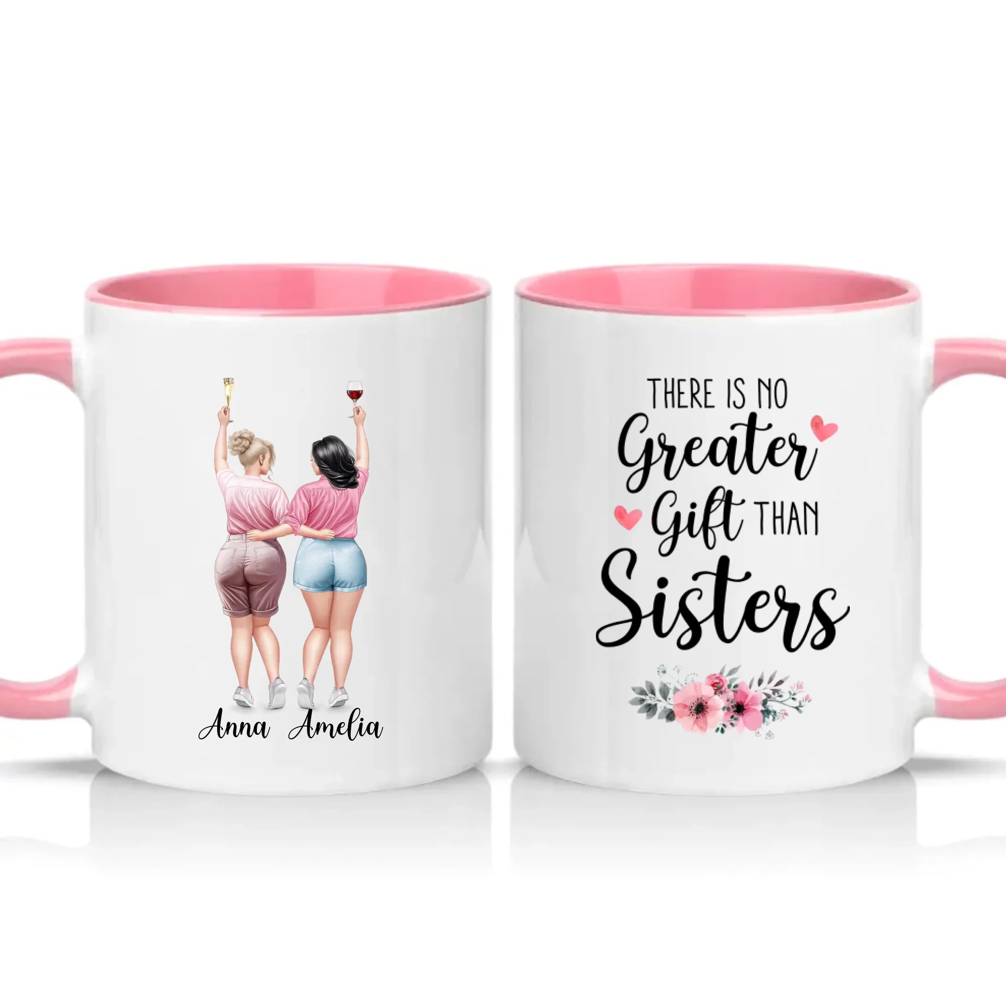 Two Tone 11oz Mug Pink