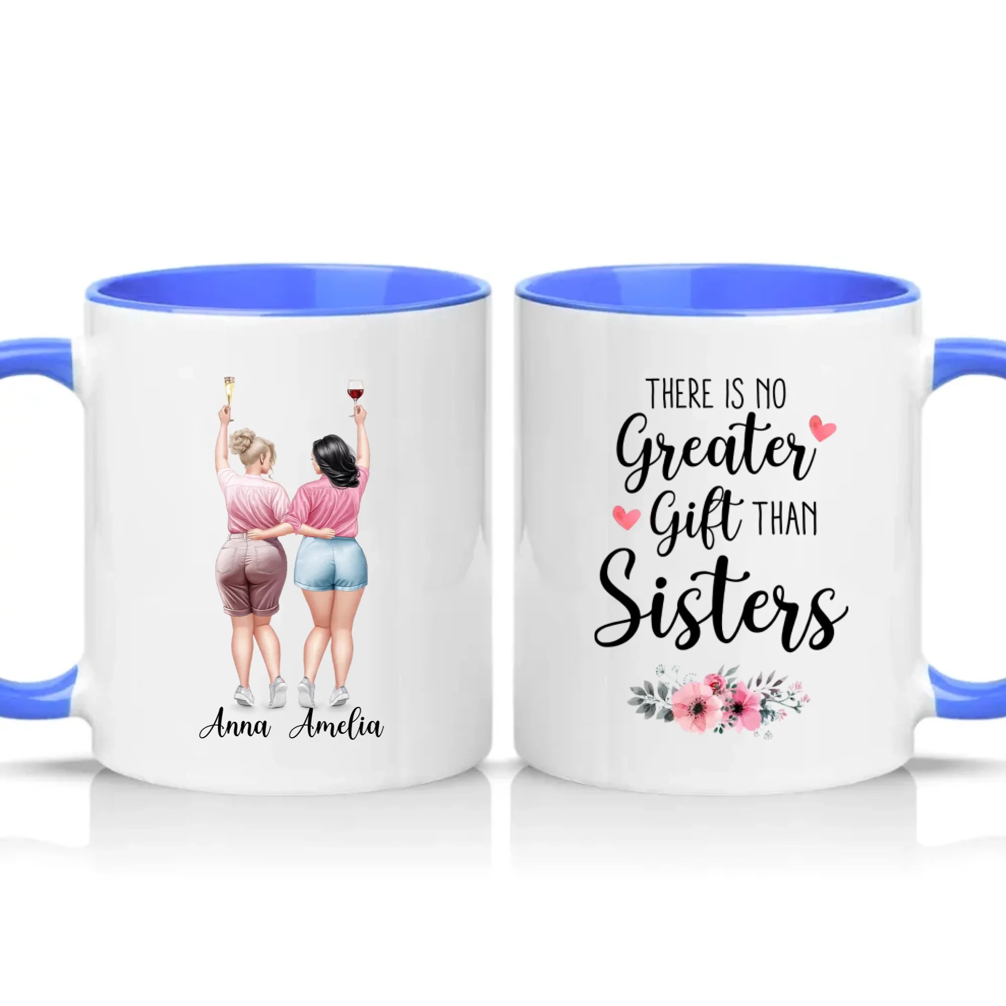 Two Tone 11oz Mug Medium Blue