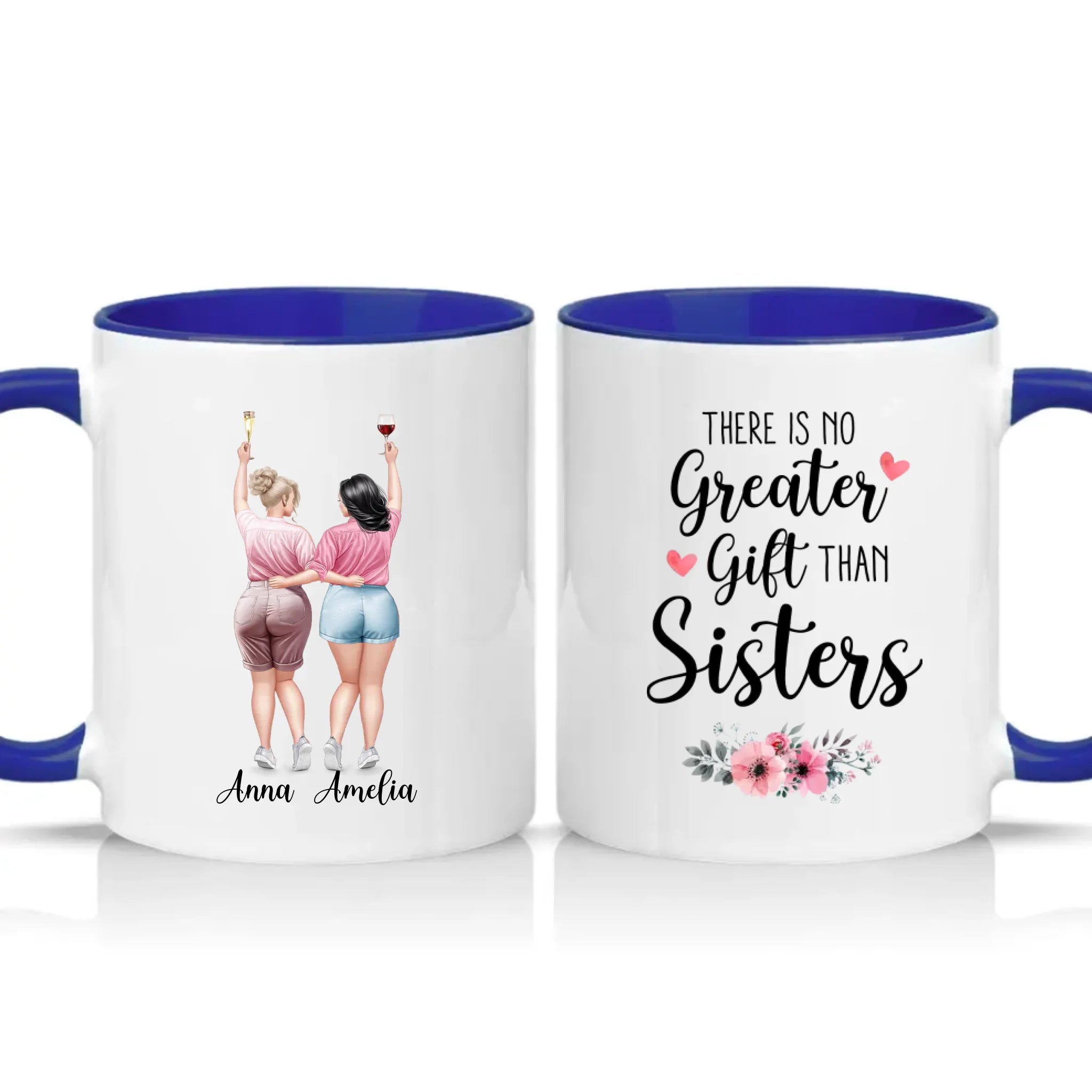 Two Tone 11oz Mug Dark Blue