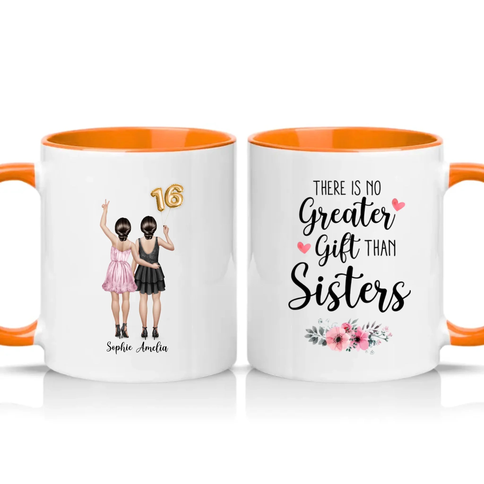 Two Tone 11oz Mug Orange