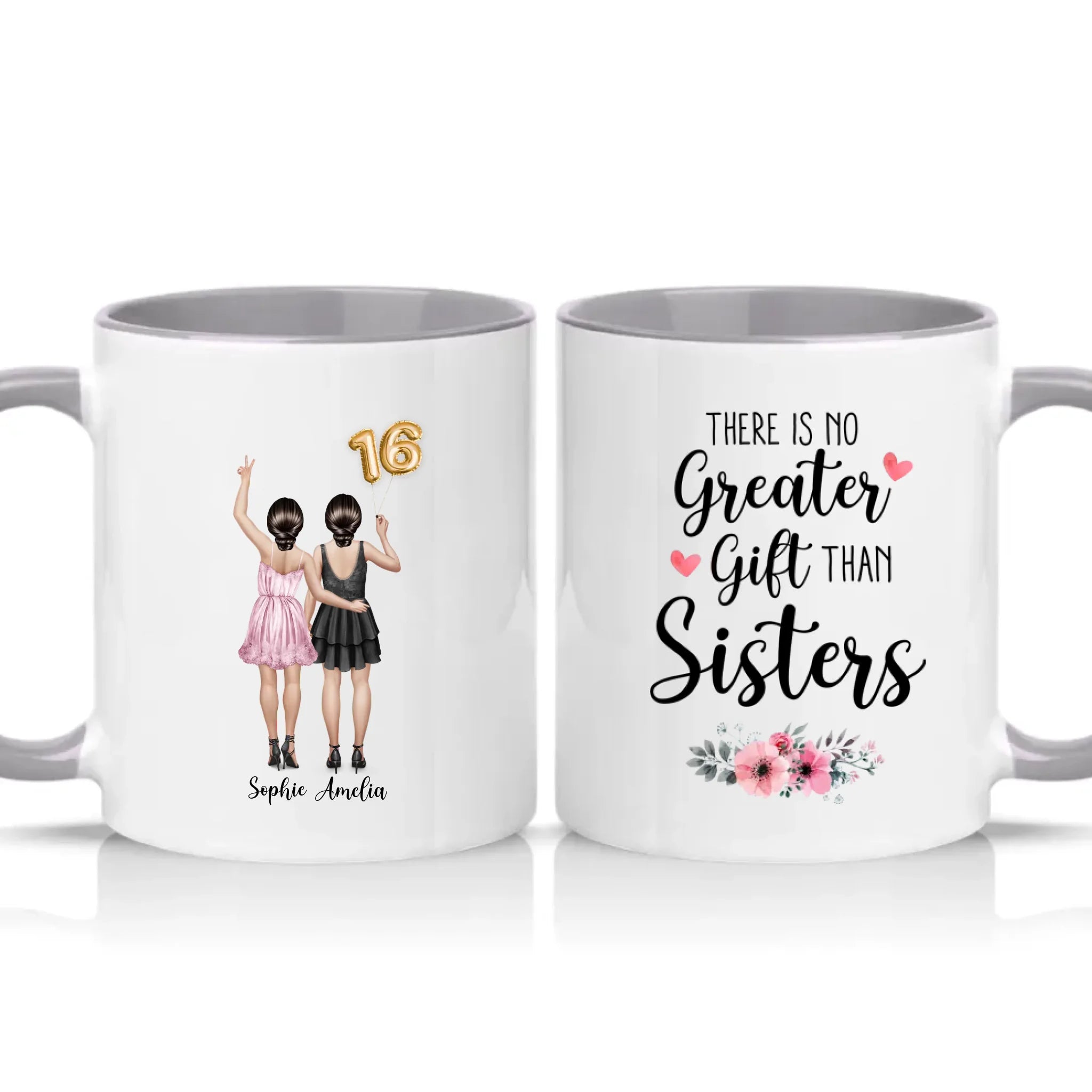 Two Tone 11oz Mug Grey