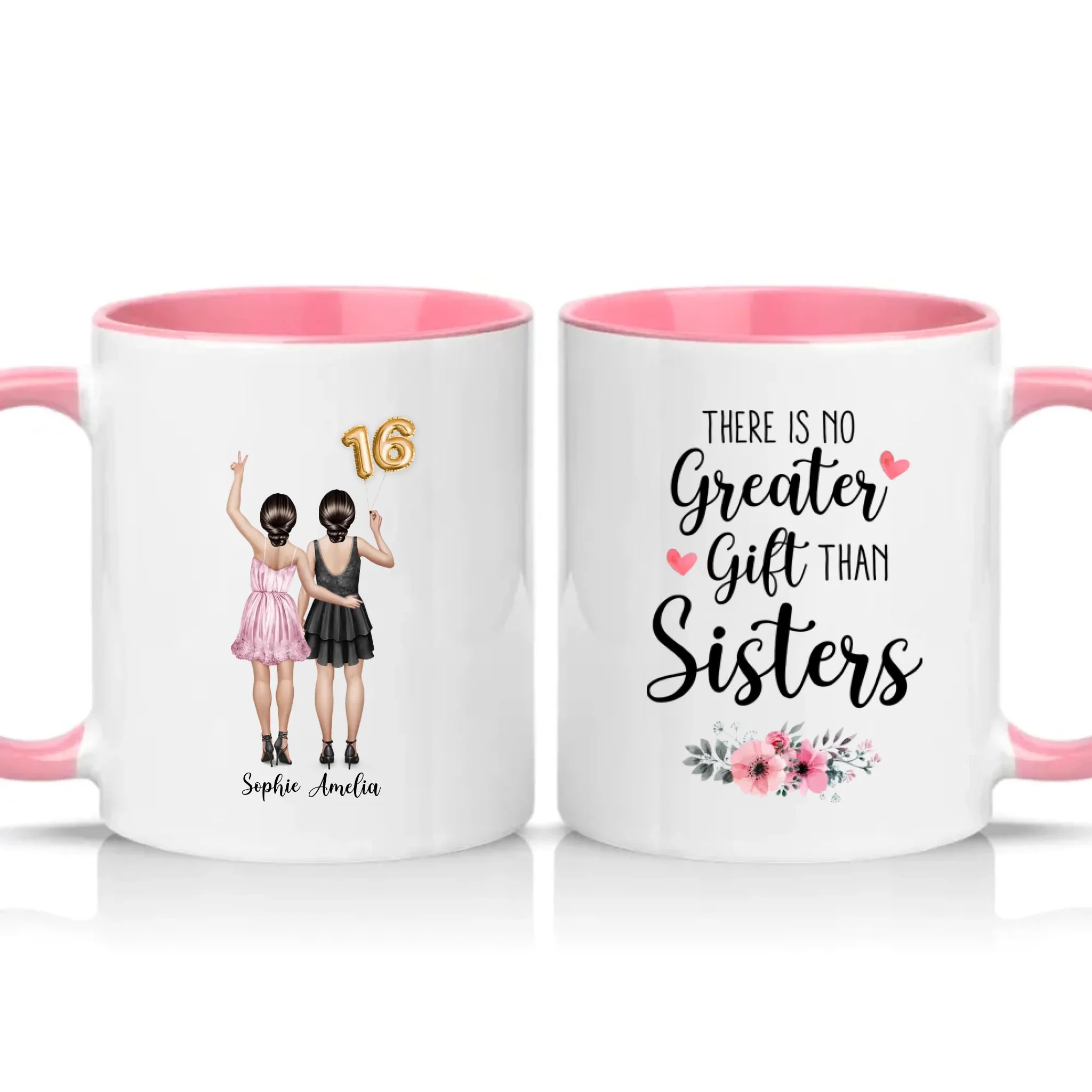 Two Tone 11oz Mug Pink