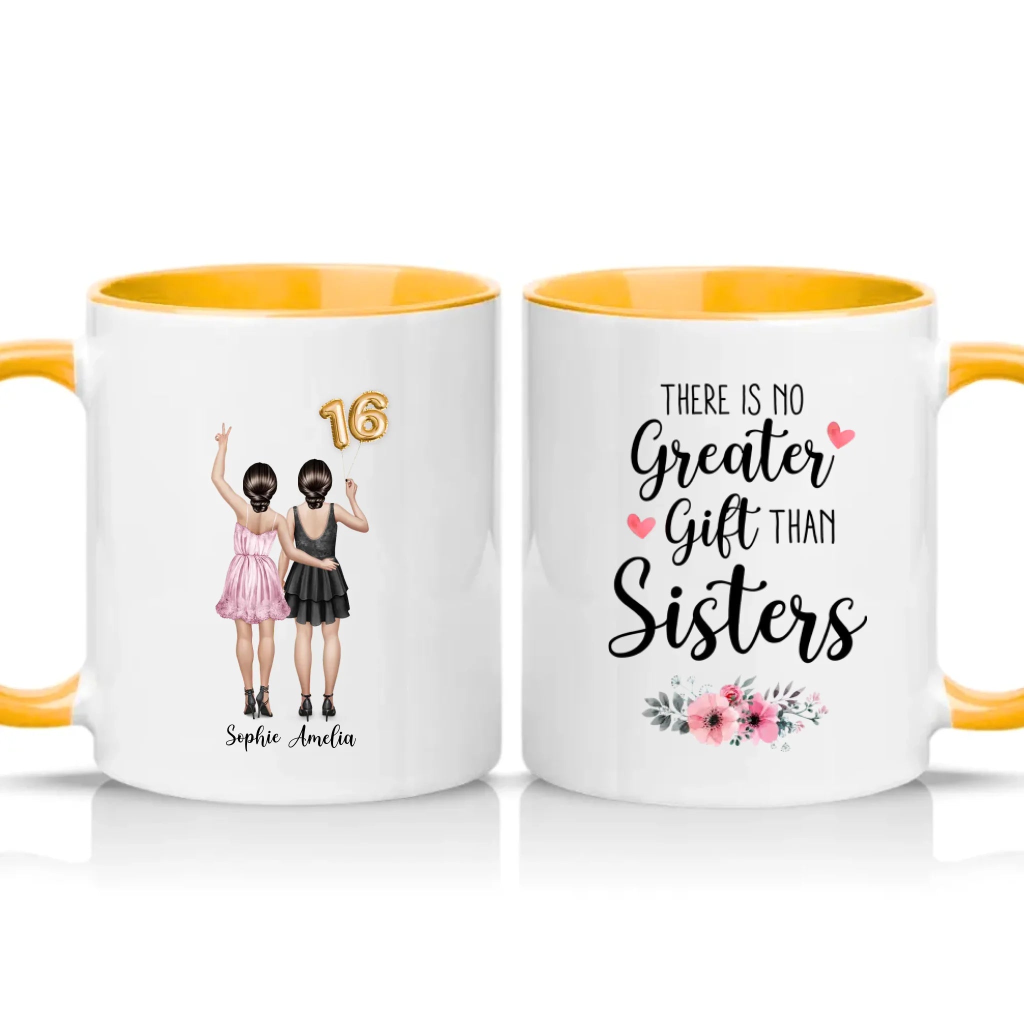 Two Tone 11oz Mug Golden Yellow