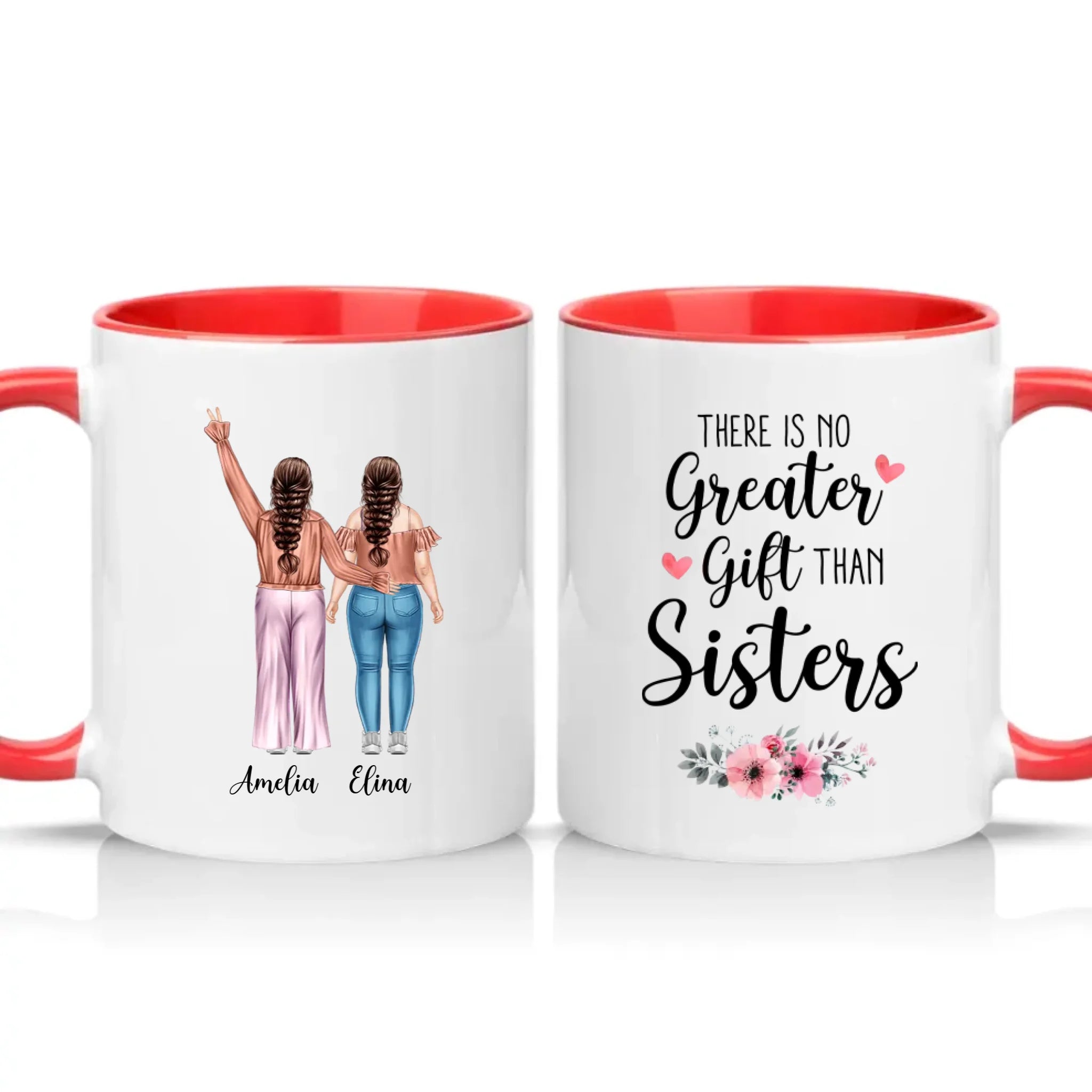 Two Tone 11oz Mug Red