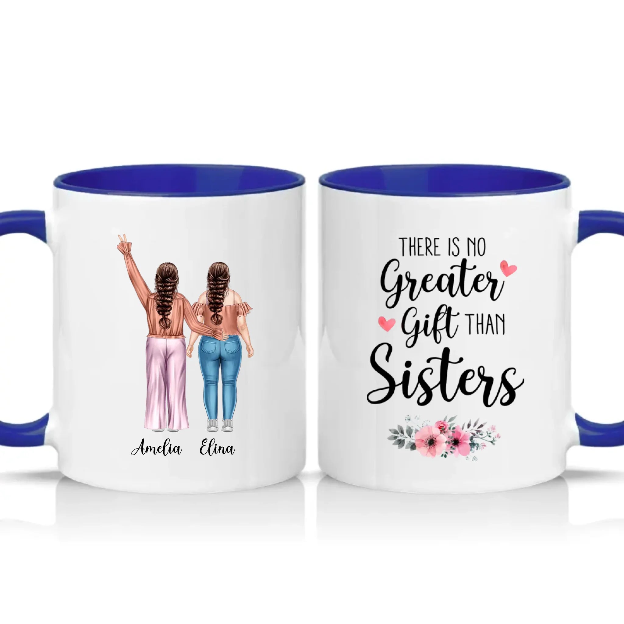 Two Tone 11oz Mug Dark Blue