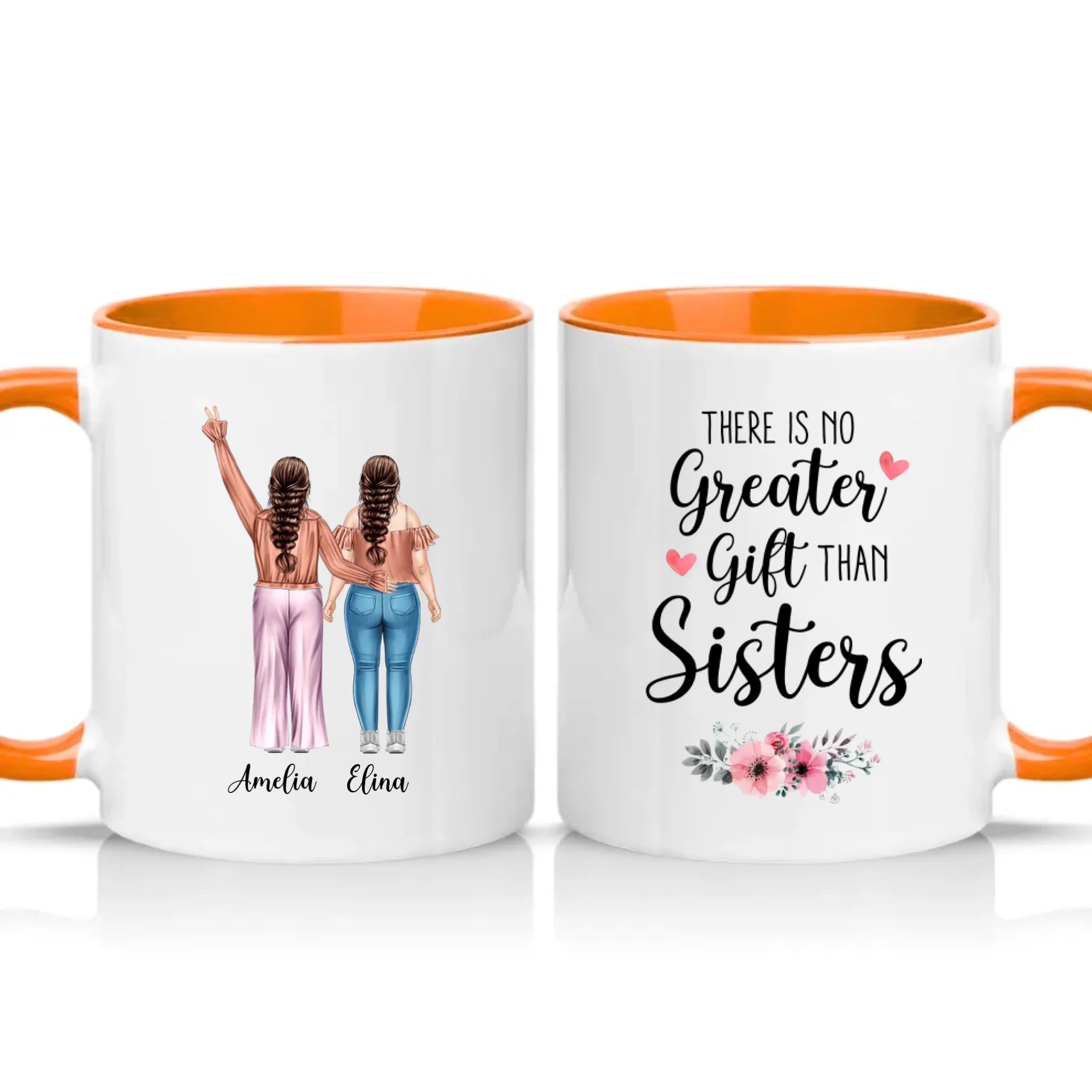 Two Tone 11oz Mug Orange