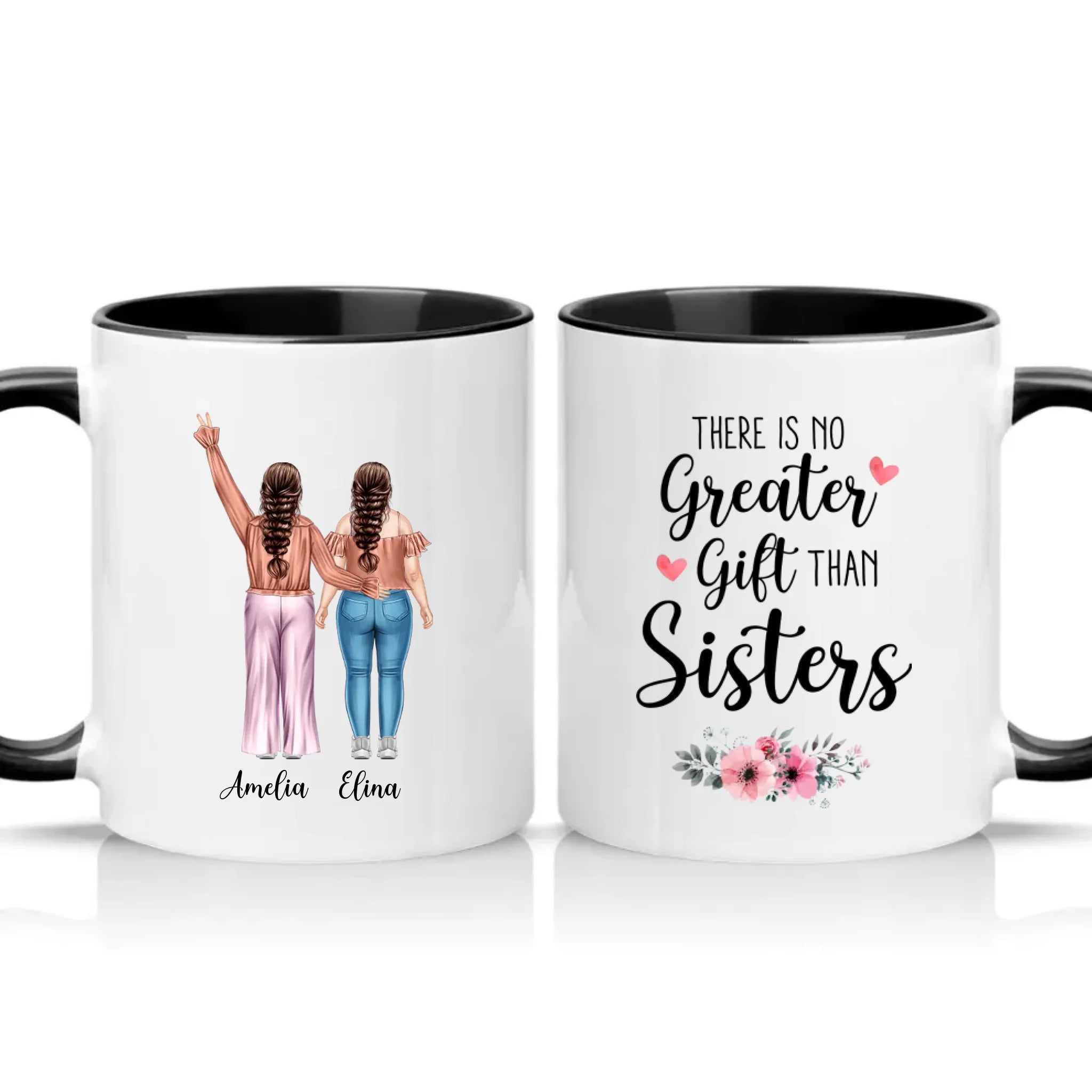 Two Tone 11oz Mug Black