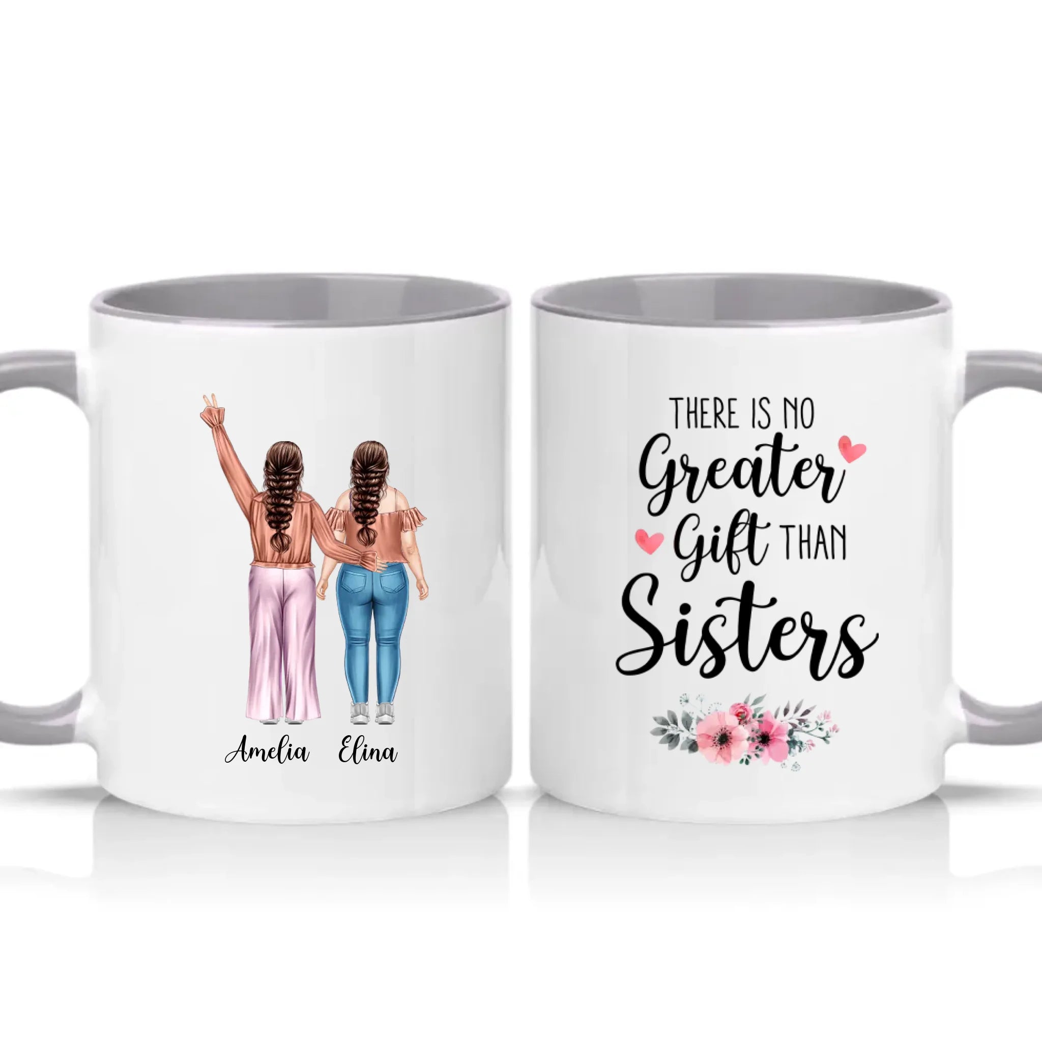 Two Tone 11oz Mug Grey
