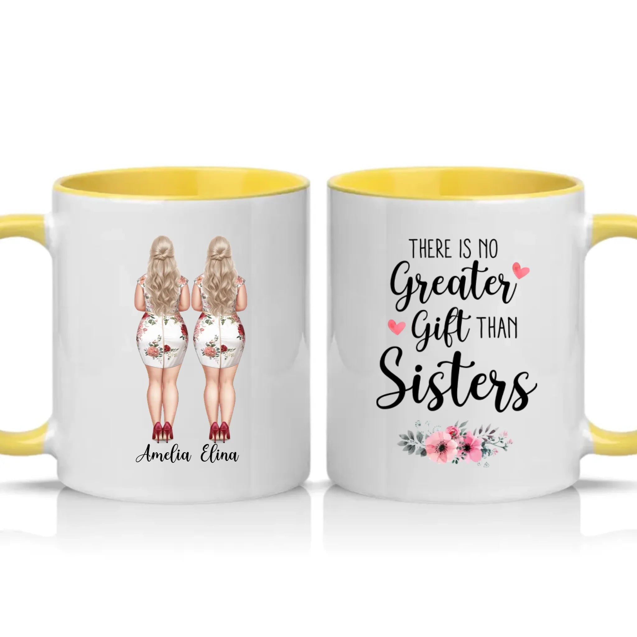 Two Tone 11oz Mug Yellow