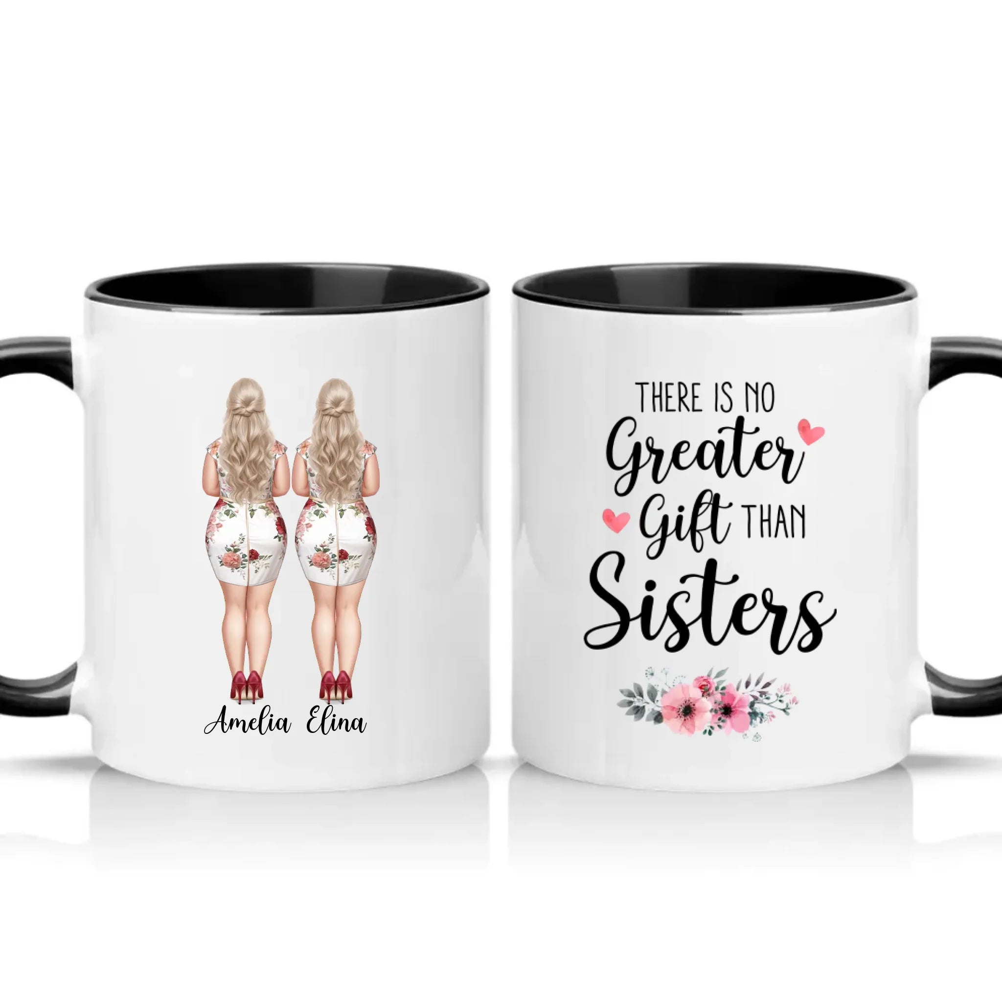 Two Tone 11oz Mug Black