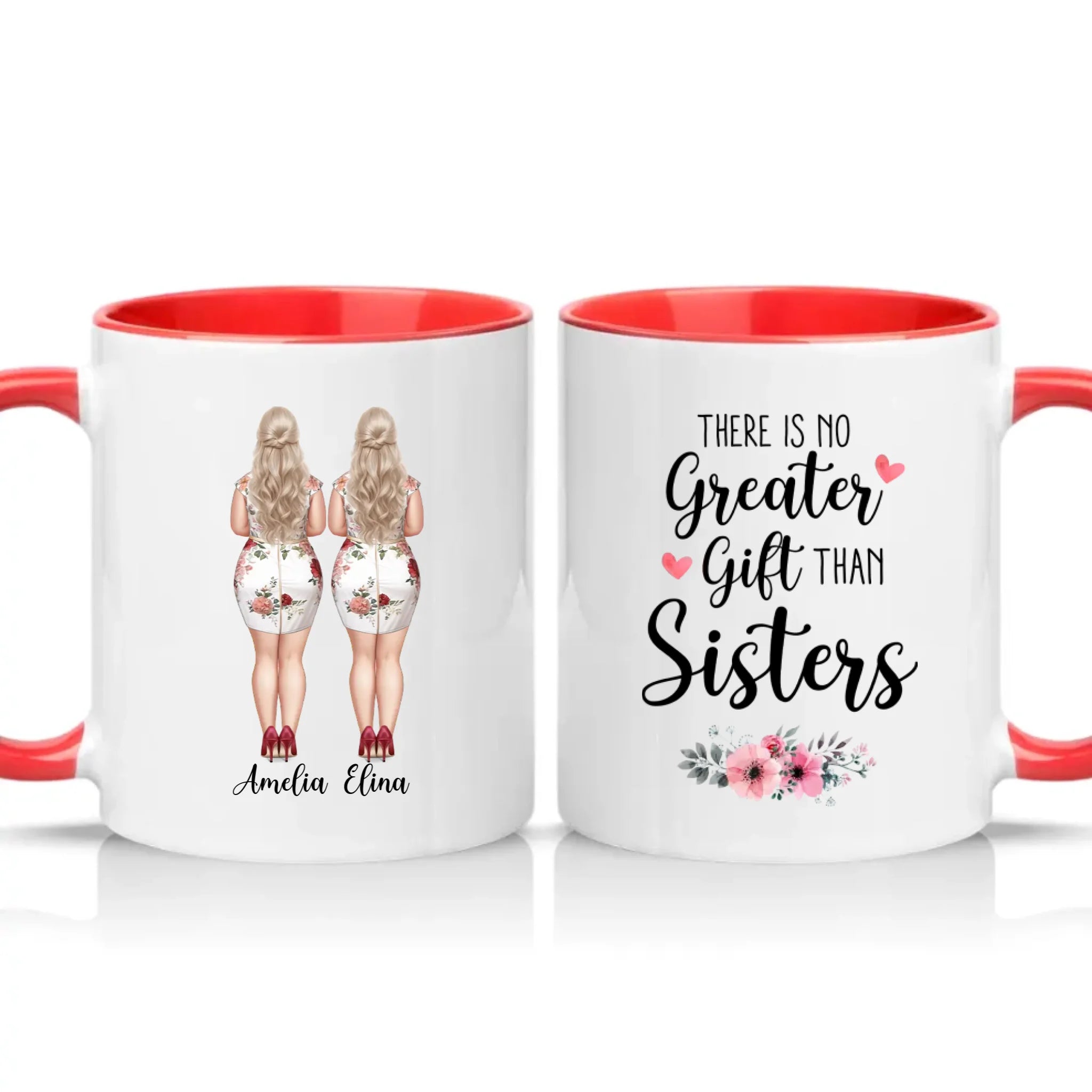 Two Tone 11oz Mug Red