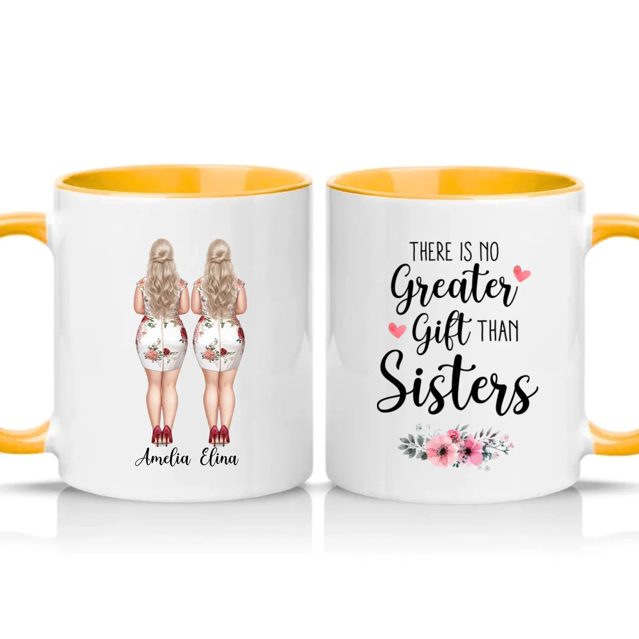 Two Tone 11oz Mug Golden Yellow