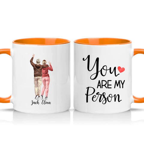 Two Tone 11oz Mug Orange