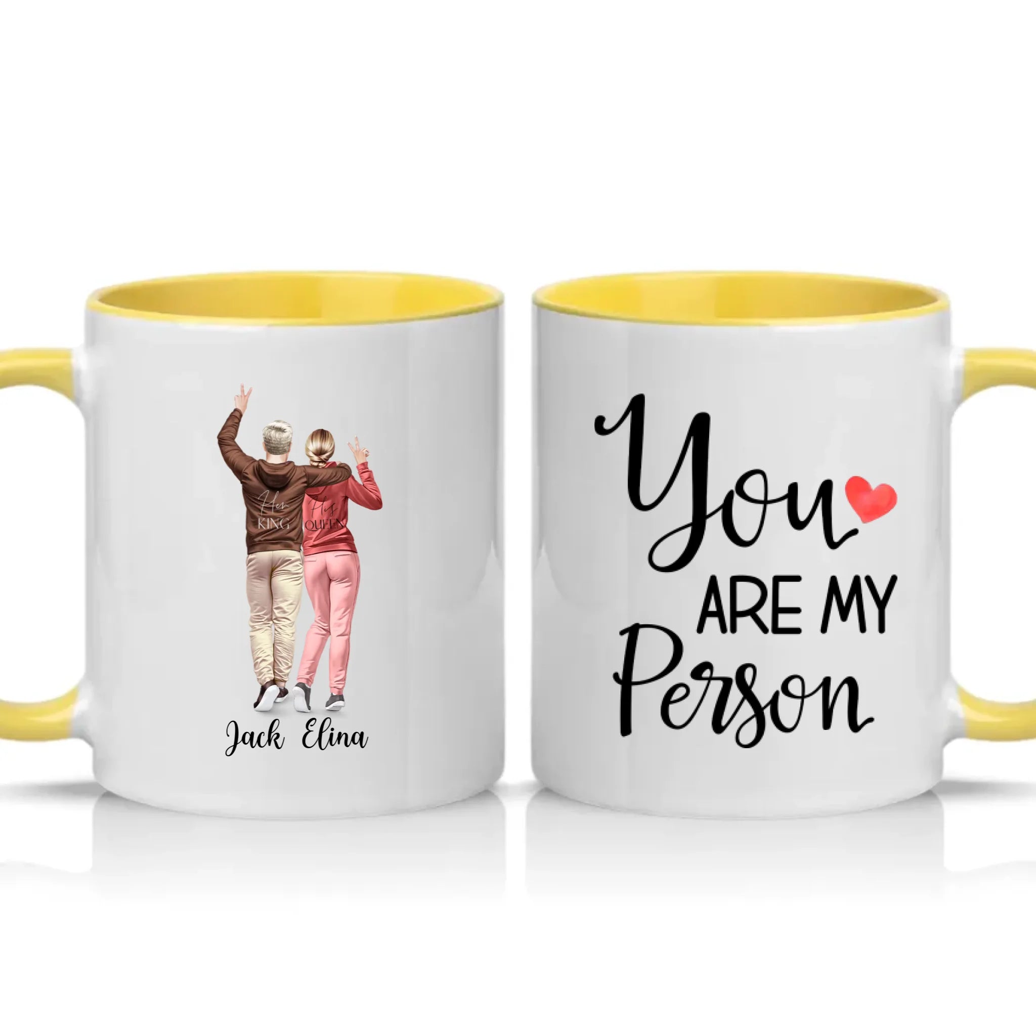 Two Tone 11oz Mug Yellow