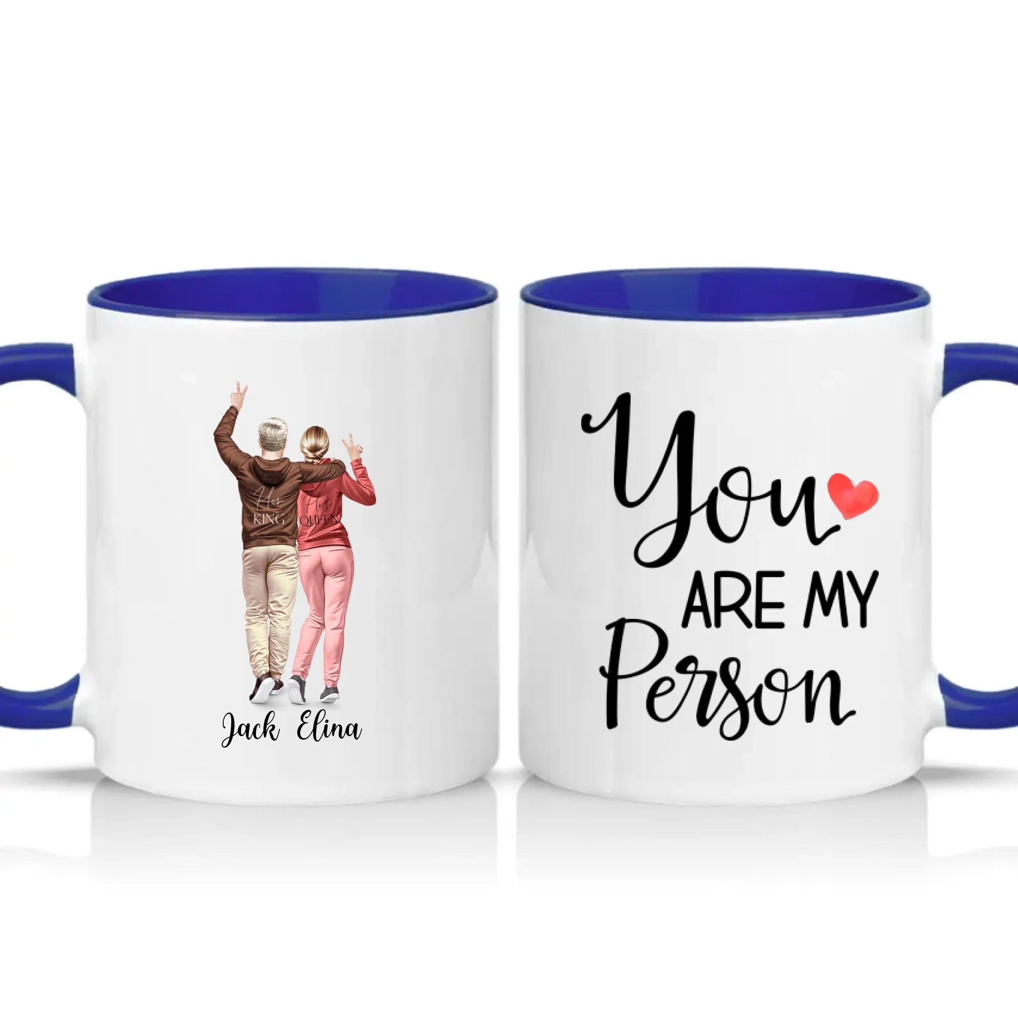 Two Tone 11oz Mug Dark Blue